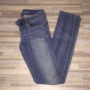 American Eagle Semi-Ripped Skinny Jeans